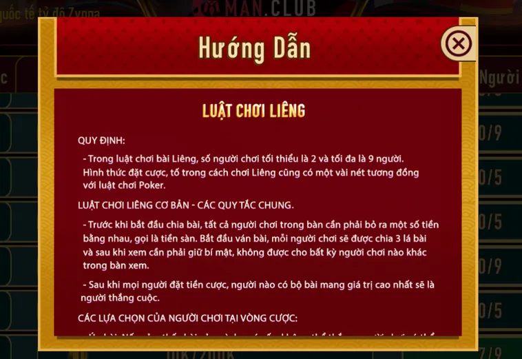 Hướng Dẫn Cách Chơi Liêng Tại ManClub Chuẩn Xác Nhất Hiện Nay