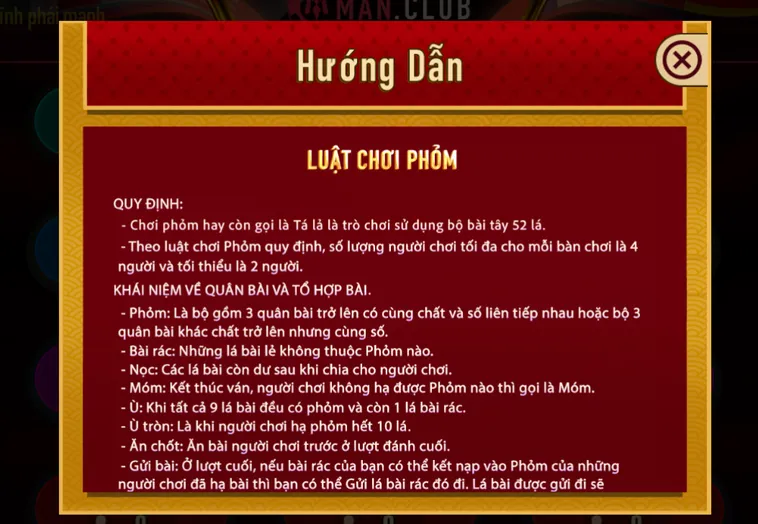 Phỏm Tại ManClub Sảnh Đấu Trí Đẳng Cấp Cho Các Cao Thủ Săn Bài