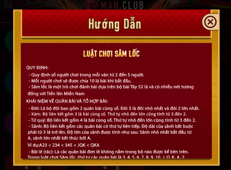 Sâm Lốc Solo Tại ManClub Đấu Trường Đỉnh Cao Cho Những Tay Chơi Chuyên Nghiệp