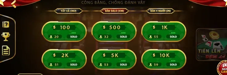 Solo Tiến Lên Đếm Lá Tại ManClub Đỉnh Cao Bài Cào Đối Kháng Hiện Nay