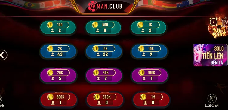 Chinh Phục Đỉnh Cao Tiến Lên Đếm Lá Tại ManClub Với Phần Thưởng Khổng Lồ